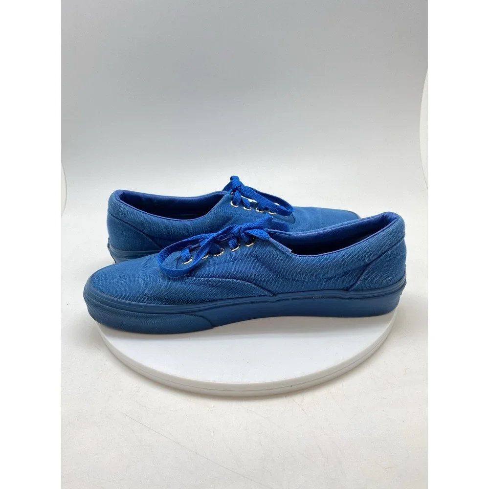 Vans Era Gold Mono Port Royale Blue Mens‎ 9 721277 Canvas Skater Shoes Sneakers